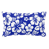 Royal Blue and White Hawaiian Flowers Pillow Sham – Extremely Stoked® Eco Beach Luxe Collection