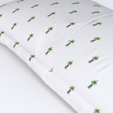 Palm Trees with Blue Surfboards Pillow Sham – Extremely Stoked® Eco Beach Luxe Collection