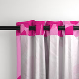 Raspberry Pinks Hawaiian Flowers Window Curtains -Extremely Stoked® Eco Beach Luxe Collection - Large Scale