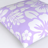 Lavender and White Hawaiian Flowers Euro Pillow Sham – Extremely Stoked® Eco Beach Luxe Collection