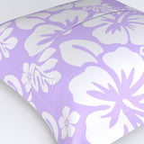 Lavender and White Hawaiian Flowers Euro Pillow Sham – Extremely Stoked® Eco Beach Luxe Collection