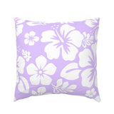 Lavender and White Hawaiian Flowers Euro Pillow Sham – Extremely Stoked® Eco Beach Luxe Collection