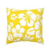 Yellow and White Hawaiian Flowers Euro Pillow Sham – Extremely Stoked® Eco Beach Luxe Collection