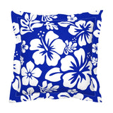 Royal Blue and White Hawaiian Flowers Euro Pillow Sham – Extremely Stoked® Eco Beach Luxe Collection