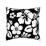 Black and White Hawaiian Flowers Euro Pillow Sham – Extremely Stoked® Eco Beach Luxe Collection