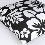 Black and White Hawaiian Flowers Euro Pillow Sham – Extremely Stoked® Eco Beach Luxe Collection