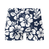 Navy Blue Hawaiian Flowers Men's Boxer Briefs – Surf Inspired Underwear by Extremely Stoked®