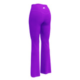 Purple Flare Leggings with Extremely Stoked Epic Wave Logo - Extremely Stoked