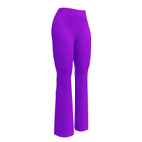 Purple Flare Leggings with Extremely Stoked Epic Wave Logo - Extremely Stoked