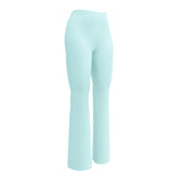 Light Cyan Flare Leggings with Extremely Stoked Epic Wave Logo - Extremely Stoked