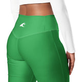 Sea Green Flare Leggings with Extremely Stoked Epic Wave Logo - Extremely Stoked