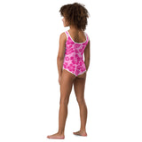 Three Pinks Hawaiian Flowers Kids Swimsuit - Extremely Stoked