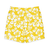 Men's Yellow Hawaiian Flowers Board Shorts | Extremely Stoked® Swimwear