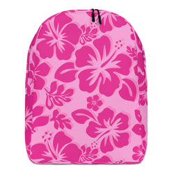 Raspberry Pinks Hawaiian Print Backpack