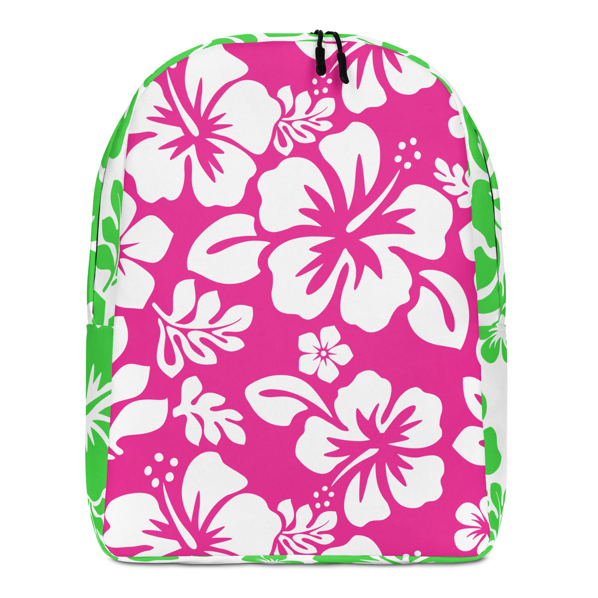 Tropical Flamingo Hawaiian Floral Pattern Print Premium Backpack