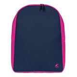 Extremely Stoked Epic Wave Logo on Navy Blue and Hot Pink Backpack