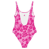 Three Pinks Hawaiian Flowers One-Piece Swimsuit - Extremely Stoked