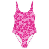 Three Pinks Hawaiian Flowers One-Piece Swimsuit - Extremely Stoked