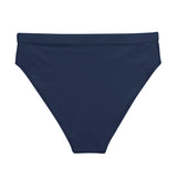 Navy Blue High Waisted Bikini Swimsuit Bottom - Extremely Stoked