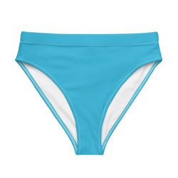 Aqua Blue High Waisted Bikini Swimsuit Bottom