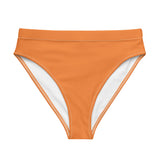 Orange High Waisted Bikini Swimsuit Bottom