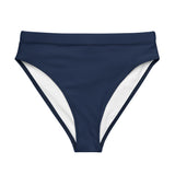 Navy Blue High Waisted Bikini Swimsuit Bottom - Extremely Stoked