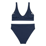 Classic Navy Blue Two Piece High Waisted Bikini from Extremely Stoked