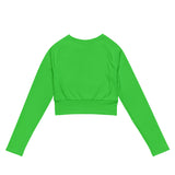 Extremely Stoked Lime Green Long Sleeve Crop Top