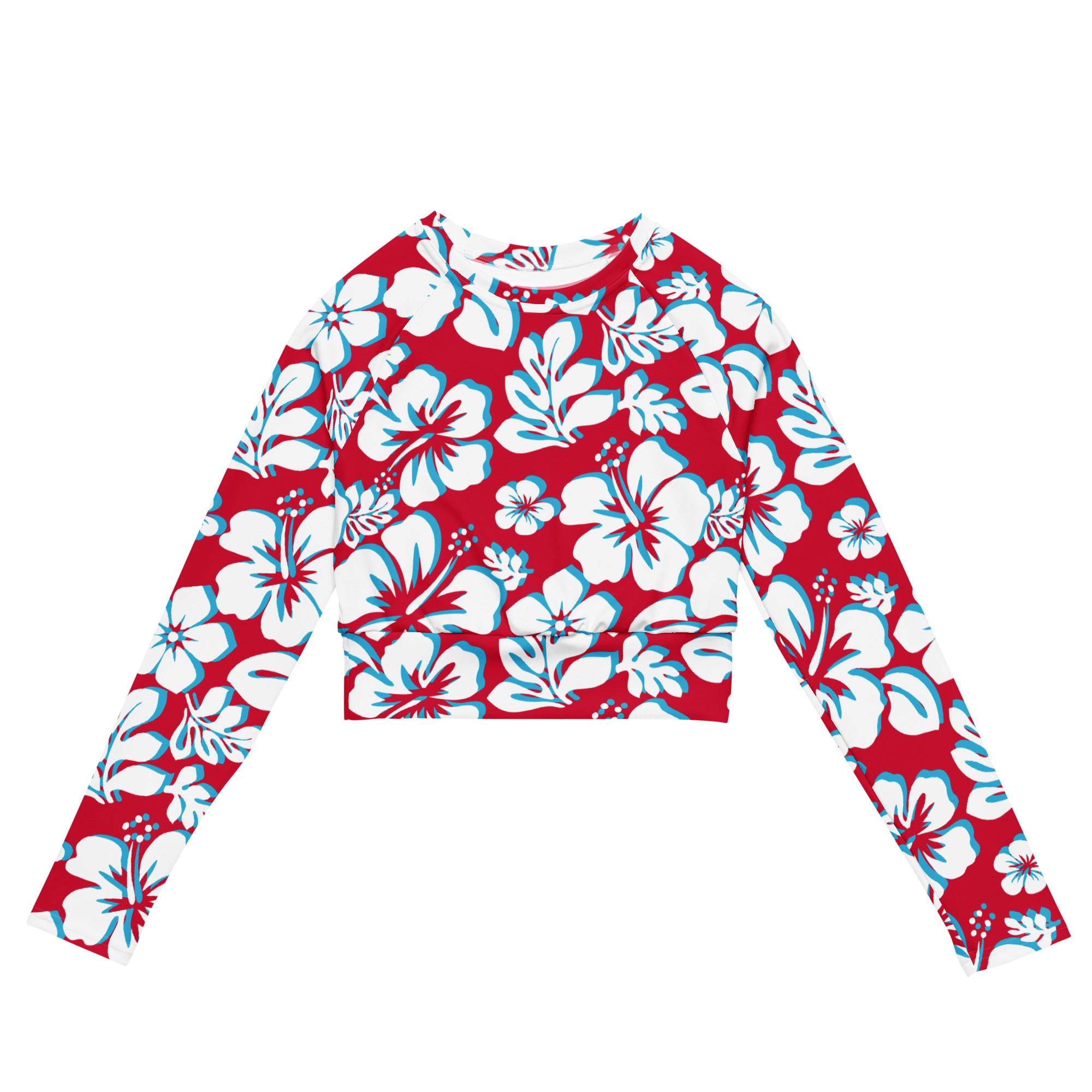 【Raucohouse】Outfitters printing over long sleeve Black Vulture Recycled Long Sleeve Crop Top – Kate Dolamore Art