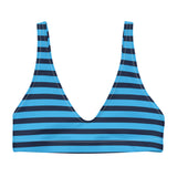 Ocean Blues Beach Stripes Bikini Top - Extremely Stoked