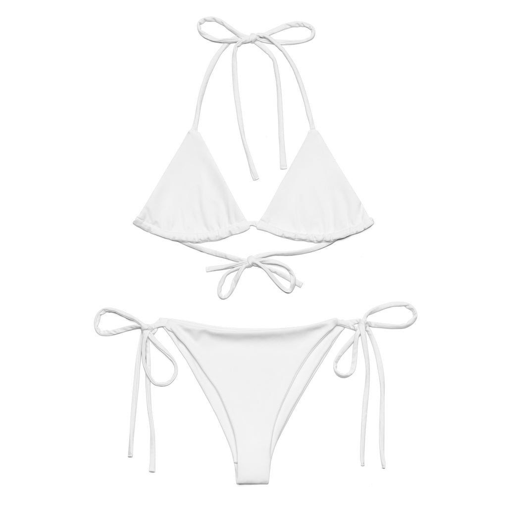 White String Bikini Swimsuit – Eco Swimwear by Extremely Stoked®