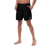 Men's Black Swimsuit Shorts with Extremely Stoked Epic Wave Logo