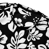 Black and White Hawaiian Flowers Aloha Sweatshirt - Eco Apparel by Extremely Stoked®