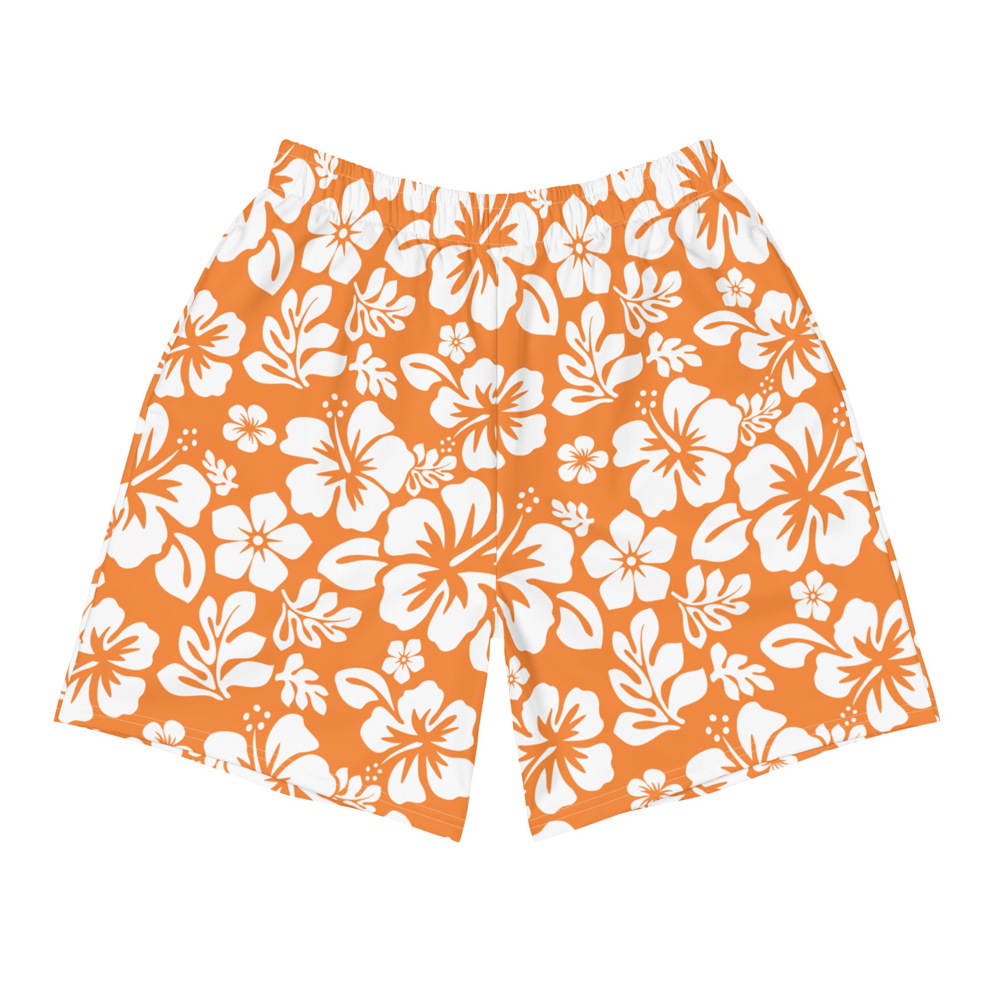 ★Off-White★ Logo Patch Floral Print Shorts Peach Orange OW all-over-print-unisex-athletic
