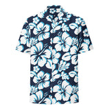 Ocean Blues Hawaiian Print Aloha Shirt