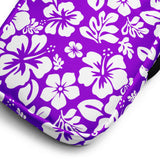 Purple and White Hawaiian Flowers Crossbody Bag