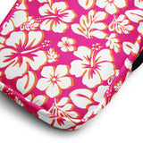 Hot Pink, Orange and White Hawaiian Flowers Crossbody Bag