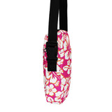 Hot Pink, Orange and White Hawaiian Flowers Crossbody Bag