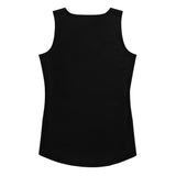 Women's Solid Black Athletic Swim Tank Top