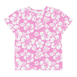 Pink and White Hawaiian Flowers Youth T-Shirt | Extremely Stoked® Surf Style