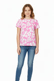 Pink and White Hawaiian Flowers Youth T-Shirt | Extremely Stoked® Surf Style