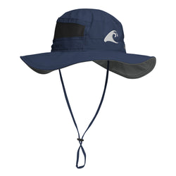 Navy Blue Columbia Sun Hat with Extremely Stoked Epic Wave Embroidered Logo