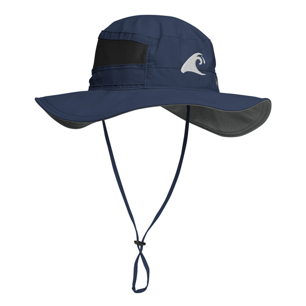 Navy Blue Columbia x Extremely Stoked® Sun Hat with Epic Wave Embroidered Logo