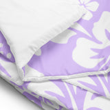 White on Lavender Hawaiian Flowers Comforter – Extremely Stoked® Essentials Collection