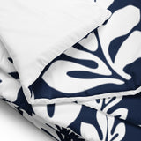 navy blue hawaiian bedding comforter
