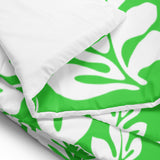 White on Lime Green Hawaiian Flowers Comforter – Extremely Stoked® Essentials Collection