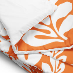 White on Orange Hawaiian Flowers Comforter – Extremely Stoked® Essentials Collection