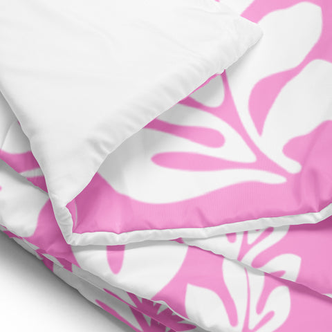 White on Pink Hawaiian Flowers Comforter – Extremely Stoked® Essentials Collection