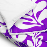 White on Purple Hawaiian Flowers Comforter – Extremely Stoked® Essentials Collection