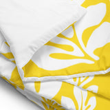 White on Yellow Hawaiian Flowers Comforter – Extremely Stoked® Essentials Collection